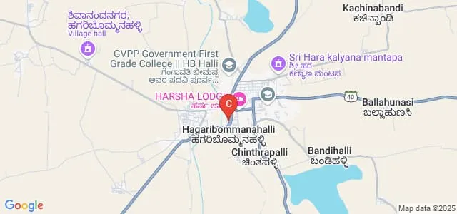 GVPP Government First Grade College, Hagaribommanahalli Map