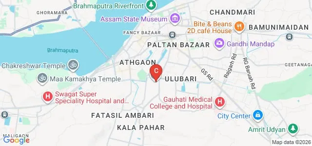 Arya Vidyapeeth College, Guwahati Map