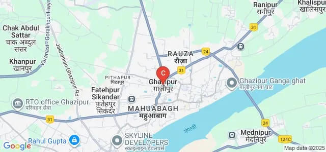 Adarsh Polytechnic, Ghazipur Map