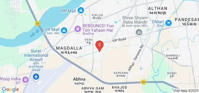 Agarwal Vidya Vihar English Medium College, Surat Map