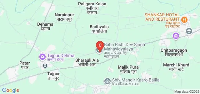 Baba Rishidev Singh Mahavidyalaya, Ballia Map