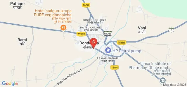 Smt Parvatibai Bajirao Bagal Arts and Commerce College, Dondaicha Map