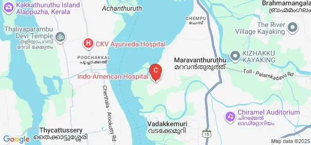 BCF College of Physiotherapy, Vaikom Map