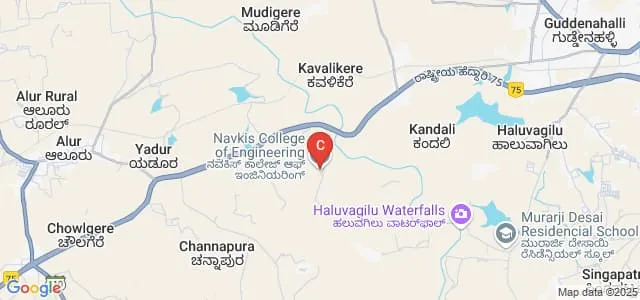 Navkis College of Engineering, Hassan Map