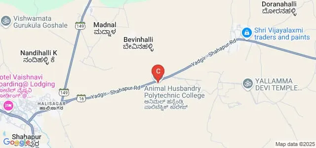 Animal Husbandry Polytechnic, Yadgir Map
