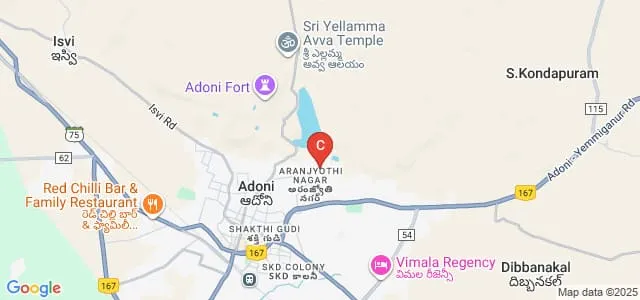 Dr Jyothirmayi Degree College, Adoni Map