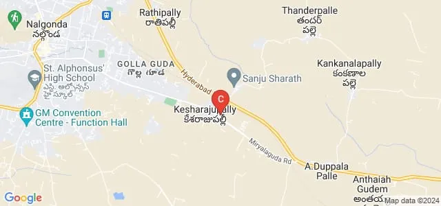 AL Madina College of Education, Nalgonda Map
