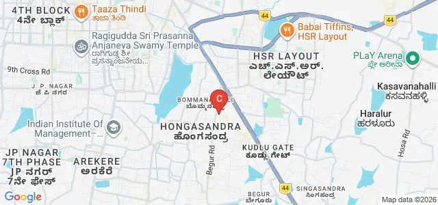 The Oxford College of Pharmacy, Bangalore Map