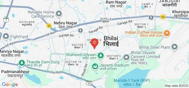 Alliance institute of Commerce and Management, Bhilai Map