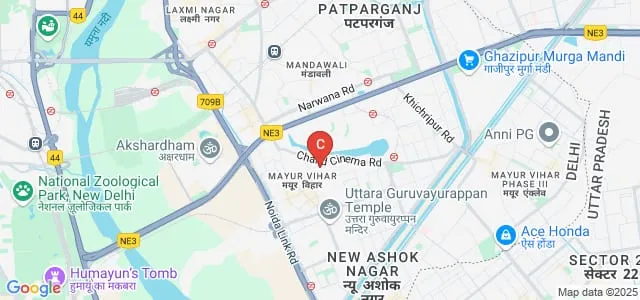 DSEU Mayur Vihar Campus, Delhi Map