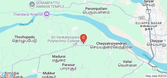 Sri Venkateswara Polytechnic College, Tiruvannamalai Map