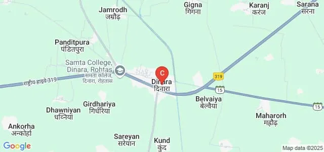Sheopujan Sastri Samata College, Dinara Map