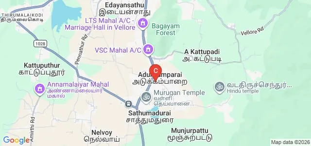 Government Vellore Medical College, Vellore Map
