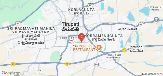 Anantha College of Law, Tirupati Map