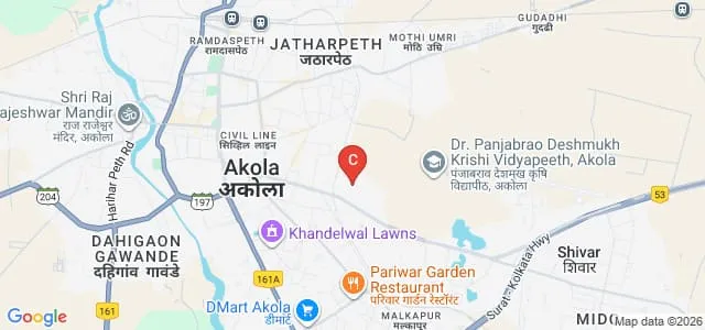 College of Horticulture, Akola Map