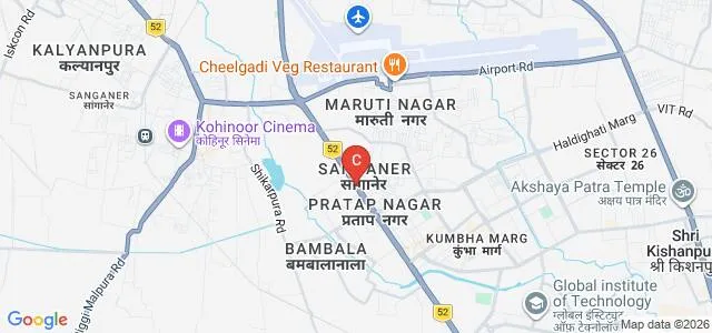 Manav Pharmacy College, Chaksu Map