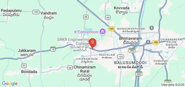 Sagi Ramakrishnam Raju Engineering College, Bhimavaram Map