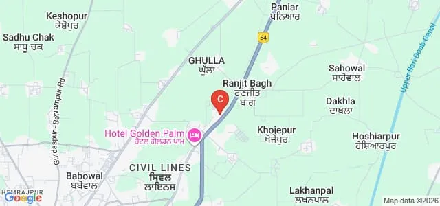 Institute of Hotel Management Catering and Nutrition, Gurdaspur Map