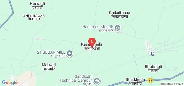 MDA School of Law and Research, Latur Map