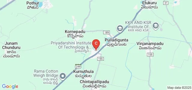 Priyadarshini Institute of Technology and Management, Guntur Map