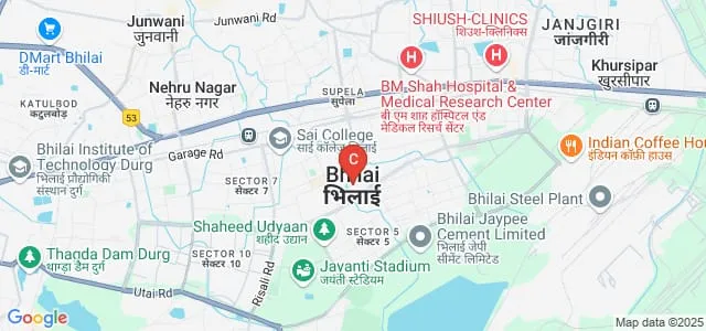 Chhattisgarh Vanijya Avam Vigyan Mahavidyalaya, Bhilai Map
