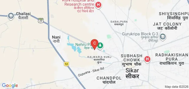 Excellence Knowledge City for Girls, Sikar Map