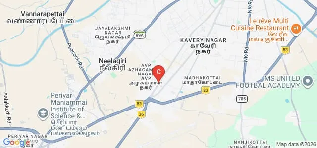 Bharath College of Science and Management, Thanjavur Map