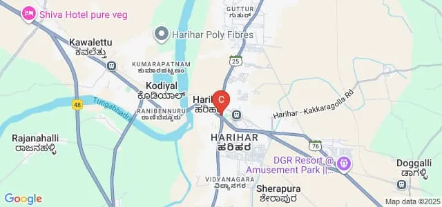 Baba Saheb Ambedkar Centenary Degree College, Harihar Map