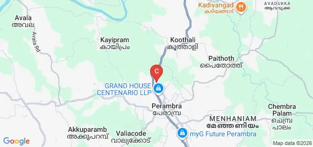 CKG Memorial Government College, Perambra Map