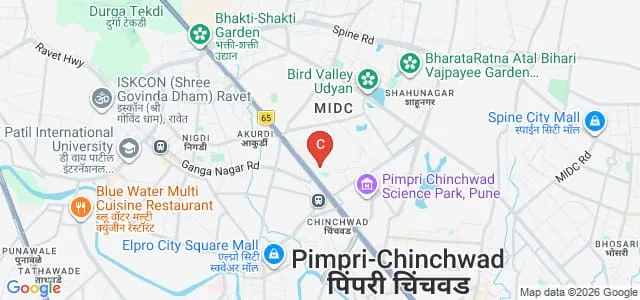 Yogaarthi School of Indic Studies, Pune Map