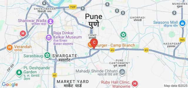 Arihant College of Arts, Commerce and Science, Camp, Pune Map