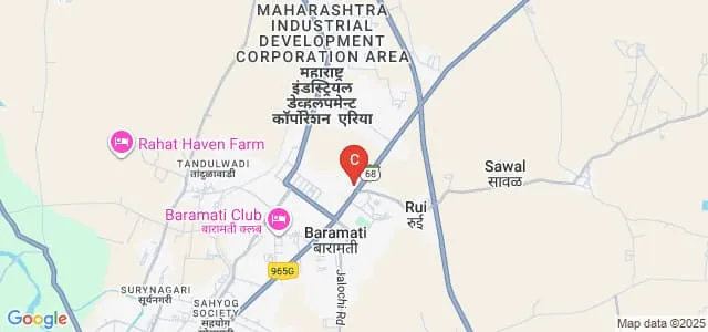 Tuljaram Chaturchand College of Arts, Science and Commerce, Baramati Map