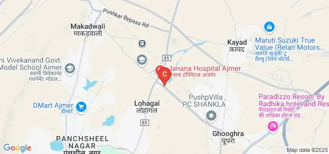 Government College of Nursing, Ajmer Map