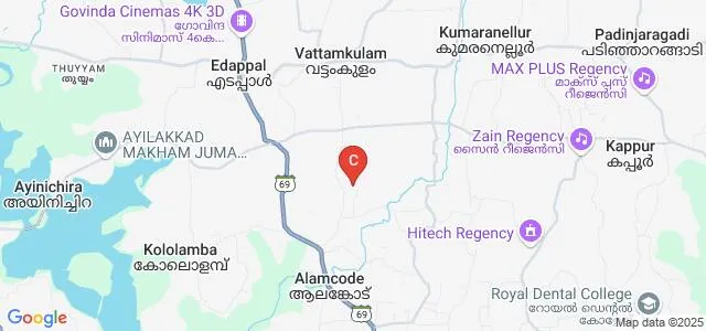 College of Applied Sciences, Vattamkulam Map