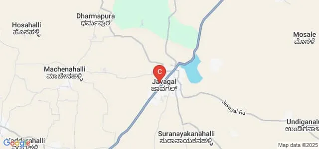 Government First Grade College, Javagal Map