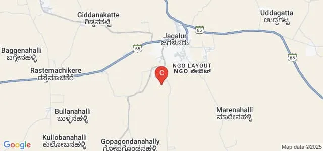 Government First Grade College, Jagalur Map