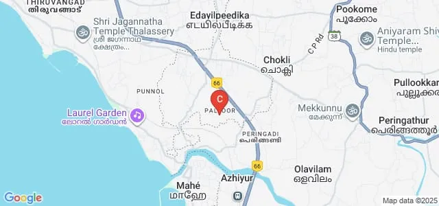 Mahe Co-Operative College of Higher Education and Technology, Mahe Map