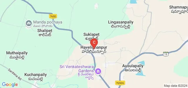 Sri YPR College of Engineering and Technology, Medak Map