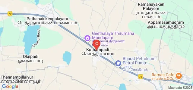 Gem Gates Arts and Science College, Salem Map