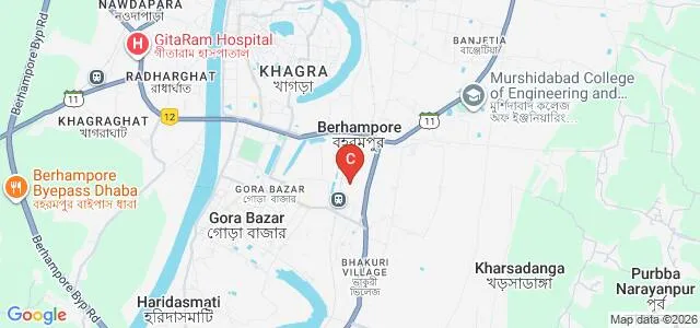 Central Sericultural Research and Training Institute, Berhampore Map