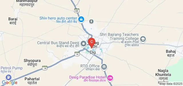 MAJ Government College, Deeg Map