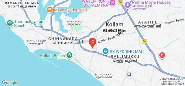 Sree Narayana College for Women, Kollam Map