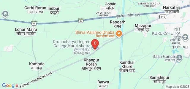 Dronacharya Institute of Management and Technology, Kurukshetra Map