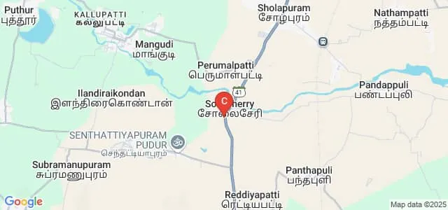 Mahatma Gandhi College of Education, Solaiseri Map
