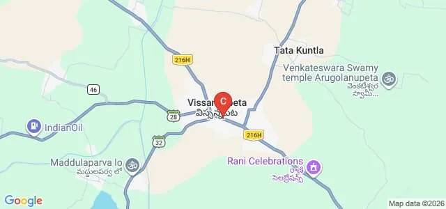 Vikas College of Pharmacy, Vissannapeta Map