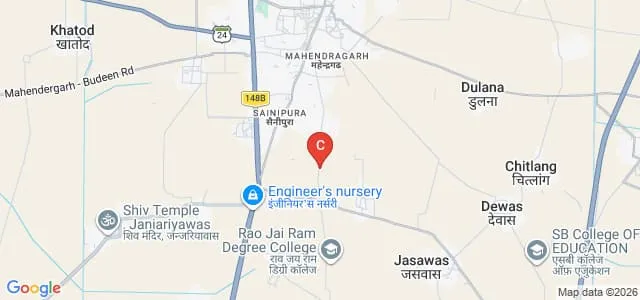 Modern College of Education, Mahendragarh Map