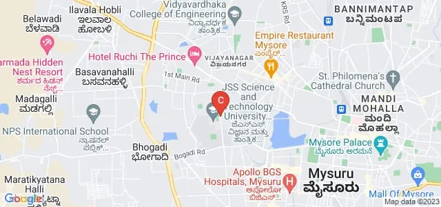 University Evening College, University of Mysore, Mysore Map