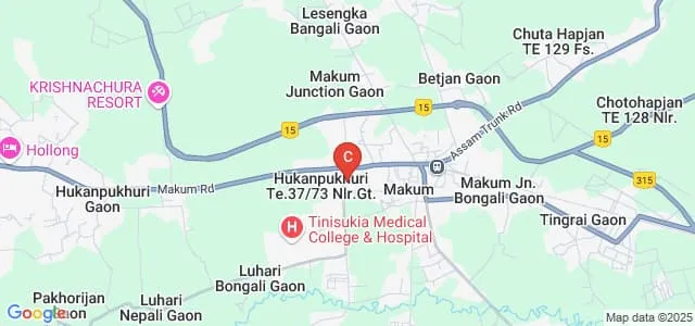 Makum College, Tinsukia Map