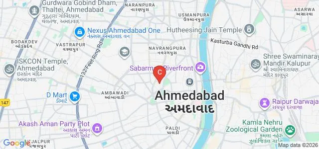 GLS Institute of Design, Ahmedabad Map