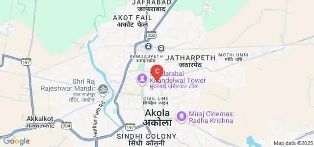 Shri Nathmal Goenka Law College, Akola Map